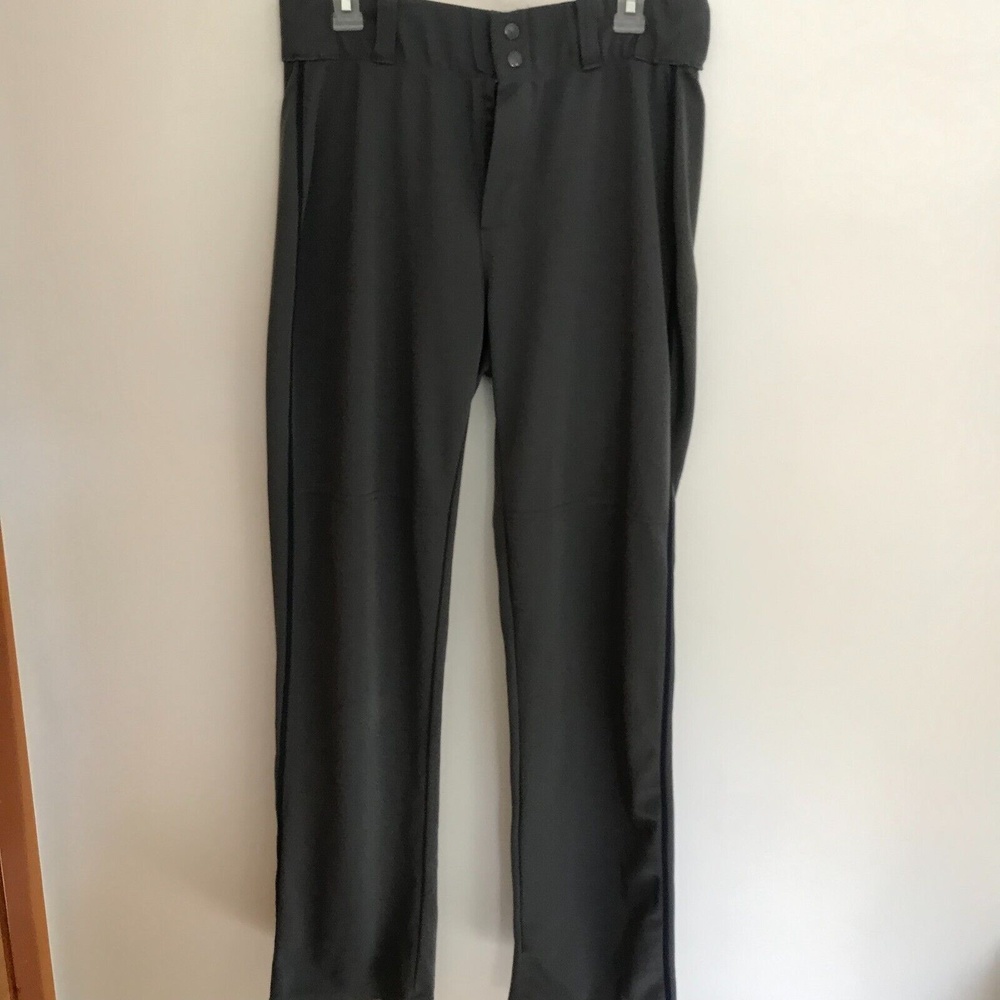 Alleson Athletic Men's Baseball Pants Large Gray Preowned 100% Polyester